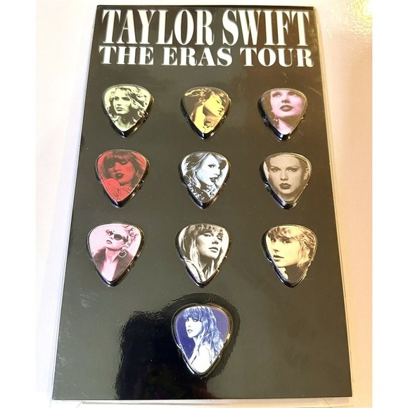 NEW Taylor Swift The Eras Tour Guitar Picks set of 10 SOLD OUT MERCH - Picture 2 of 2